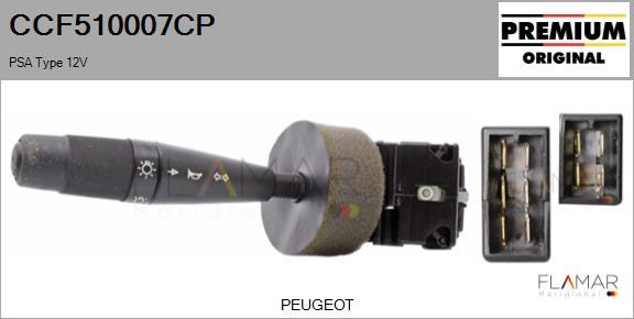 FLAMAR CCF510007CP
 - Commutateur de colonne de direction droxauto.com