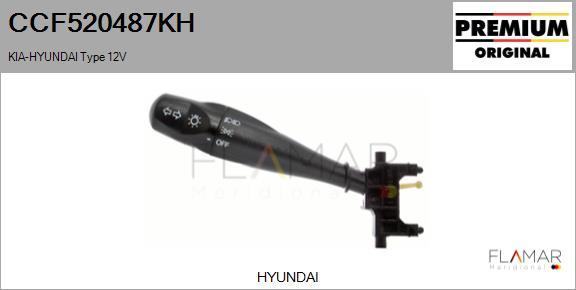 FLAMAR CCF520487KH
 - Commutateur de colonne de direction droxauto.com