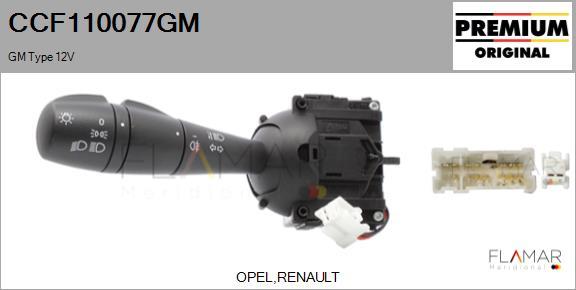 FLAMAR CCF110077GM
 - Commutateur de colonne de direction droxauto.com