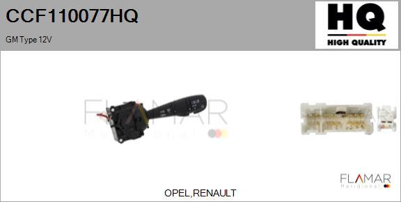 FLAMAR CCF110077HQ
 - Commutateur de colonne de direction droxauto.com