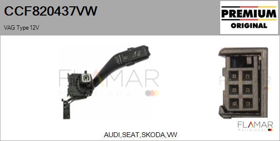 FLAMAR CCF820437VW
 - Commutateur de colonne de direction droxauto.com