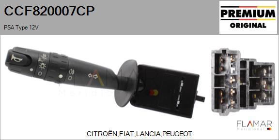 FLAMAR CCF820007CP
 - Commutateur de colonne de direction droxauto.com