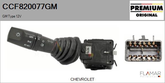 FLAMAR CCF820077GM
 - Commutateur de colonne de direction droxauto.com