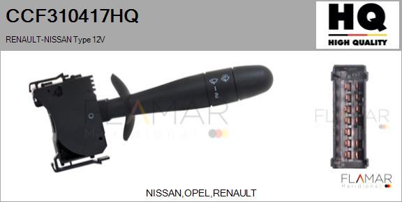 FLAMAR CCF310417HQ - Commutateur de colonne de direction droxauto.com