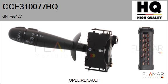 FLAMAR CCF310077HQ - Commutateur de colonne de direction droxauto.com