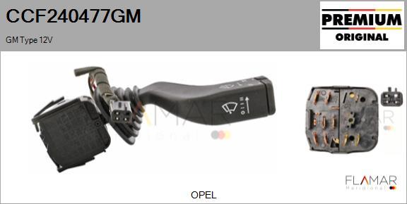 FLAMAR CCF240477GM
 - Commutateur de colonne de direction droxauto.com