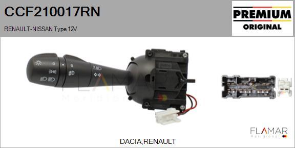 FLAMAR CCF210017RN
 - Commutateur de colonne de direction droxauto.com