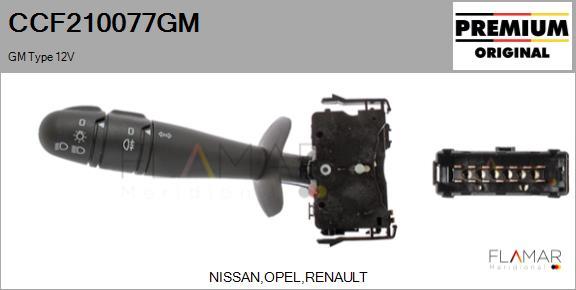 FLAMAR CCF210077GM
 - Commutateur de colonne de direction droxauto.com