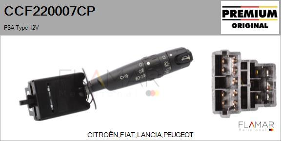 FLAMAR CCF220007CP
 - Commutateur de colonne de direction droxauto.com