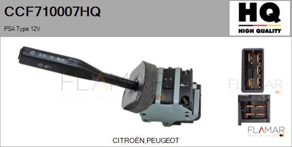 FLAMAR CCF710007HQ - Commutateur de colonne de direction droxauto.com