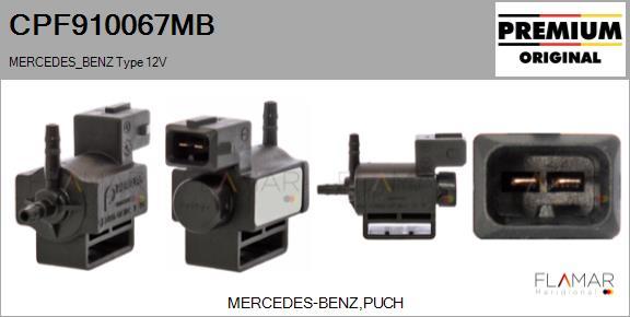 FLAMAR CPF910067MB - Transmetteur de pression, contrôle des gaz d'échappement droxauto.com