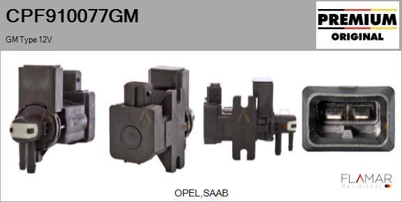 FLAMAR CPF910077GM - Transmetteur de pression, contrôle des gaz d'échappement droxauto.com