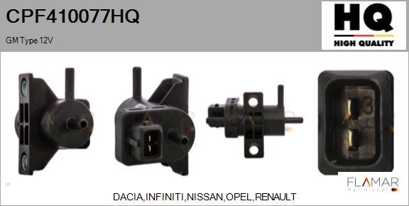 FLAMAR CPF410077HQ - Transmetteur de pression, contrôle des gaz d'échappement droxauto.com
