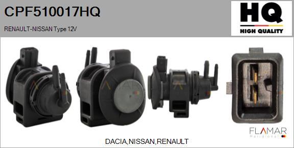 FLAMAR CPF510017HQ - Transmetteur de pression, contrôle des gaz d'échappement droxauto.com