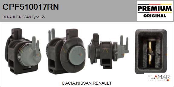 FLAMAR CPF510017RN - Transmetteur de pression, contrôle des gaz d'échappement droxauto.com