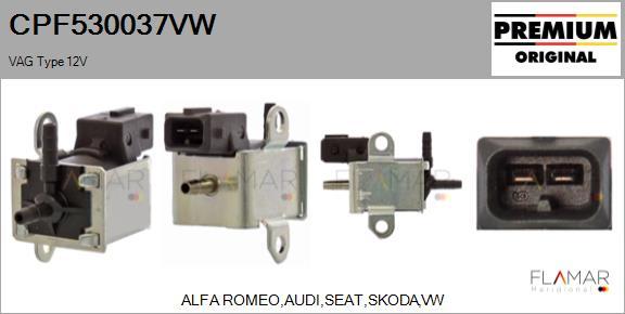 FLAMAR CPF530037VW - Transmetteur de pression, contrôle des gaz d'échappement droxauto.com