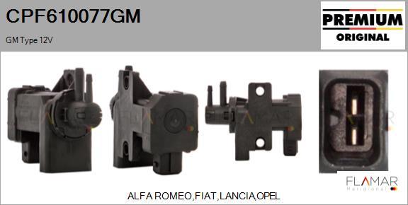 FLAMAR CPF610077GM - Transmetteur de pression, contrôle des gaz d'échappement droxauto.com