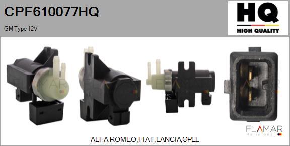 FLAMAR CPF610077HQ - Transmetteur de pression, contrôle des gaz d'échappement droxauto.com