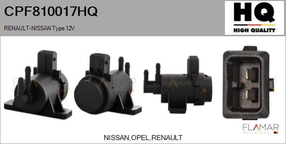 FLAMAR CPF810017HQ - Transmetteur de pression, contrôle des gaz d'échappement droxauto.com