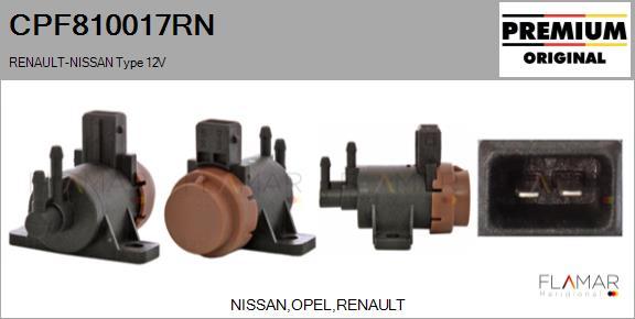 FLAMAR CPF810017RN - Transmetteur de pression, contrôle des gaz d'échappement droxauto.com
