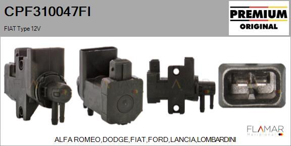 FLAMAR CPF310047FI - Transmetteur de pression, contrôle des gaz d'échappement droxauto.com