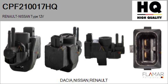 FLAMAR CPF210017HQ - Transmetteur de pression, contrôle des gaz d'échappement droxauto.com