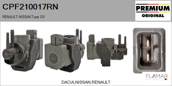 FLAMAR CPF210017RN - Transmetteur de pression, contrôle des gaz d'échappement droxauto.com