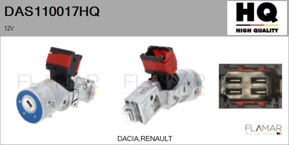 FLAMAR DAS110017HQ - Interrupteur d'allumage / de démarreur droxauto.com