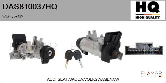 FLAMAR DAS810037HQ - Interrupteur d'allumage / de démarreur droxauto.com