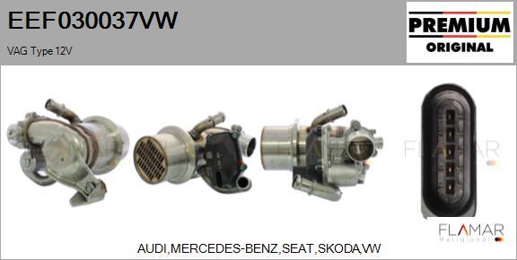 FLAMAR EEF030037VW - Radiateur, réaspiration des gaz d'échappement droxauto.com