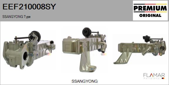 FLAMAR EEF210008SY - Radiateur, réaspiration des gaz d'échappement droxauto.com