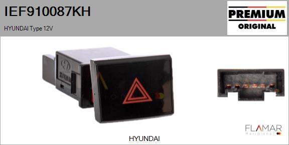 FLAMAR IEF910087KH - Interrupteur de signal de détresse droxauto.com