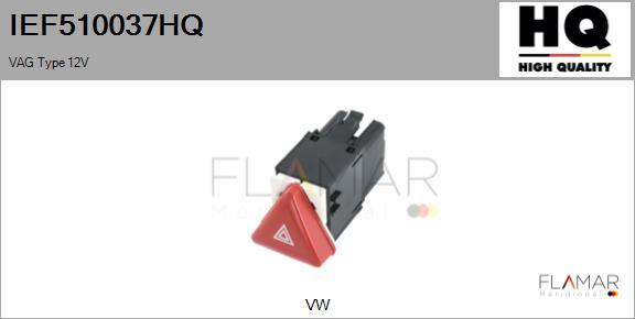 FLAMAR IEF510037HQ - Interrupteur de signal de détresse droxauto.com