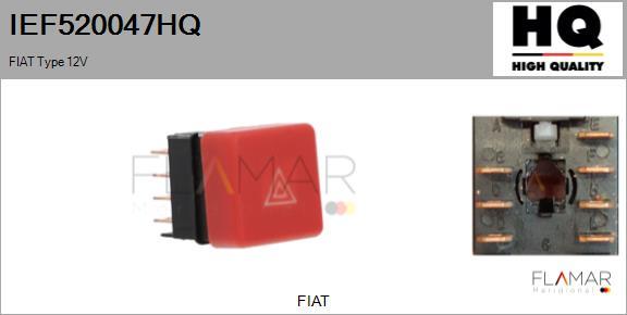 FLAMAR IEF520047HQ - Interrupteur de signal de détresse droxauto.com