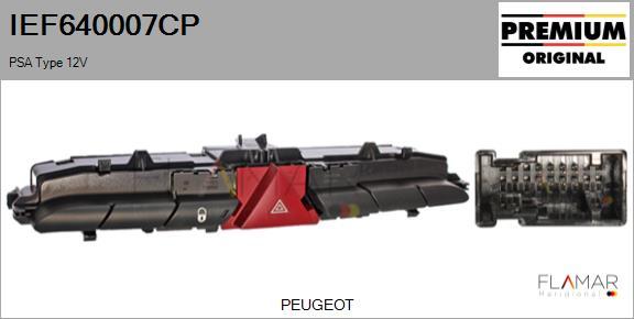 FLAMAR IEF640007CP - Interrupteur de signal de détresse droxauto.com