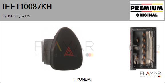 FLAMAR IEF110087KH - Interrupteur de signal de détresse droxauto.com