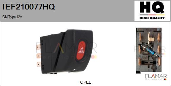 FLAMAR IEF210077HQ - Interrupteur de signal de détresse droxauto.com