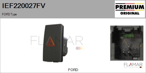 FLAMAR IEF220027FV - Interrupteur de signal de détresse droxauto.com