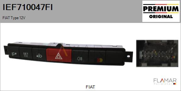 FLAMAR IEF710047FI - Interrupteur de signal de détresse droxauto.com