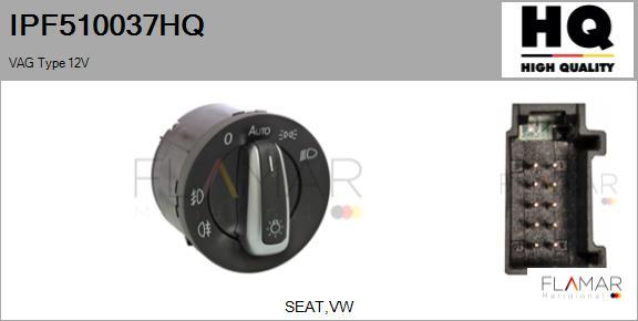 FLAMAR IPF510037HQ - Interrupteur, lumière principale droxauto.com
