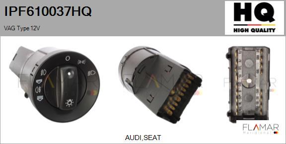 FLAMAR IPF610037HQ - Interrupteur, lumière principale droxauto.com