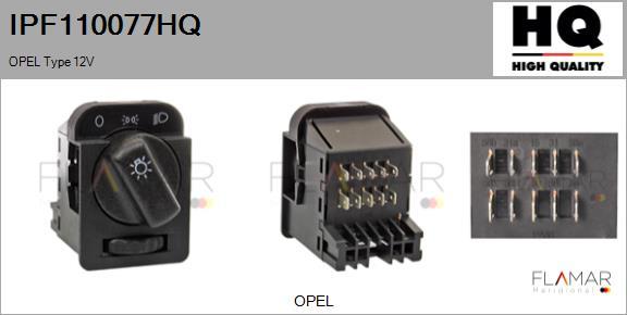 FLAMAR IPF110077HQ - Interrupteur, lumière principale droxauto.com