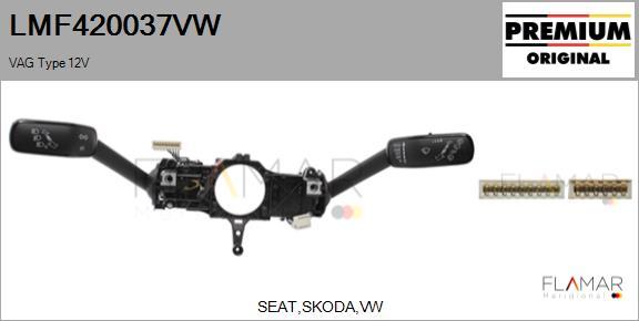 FLAMAR LMF420037VW
 - Commutateur de colonne de direction droxauto.com