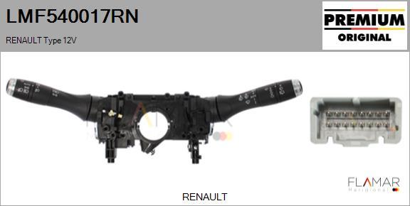 FLAMAR LMF540017RN - Commutateur de colonne de direction droxauto.com