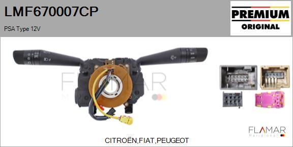 FLAMAR LMF670007CP
 - Commutateur de colonne de direction droxauto.com