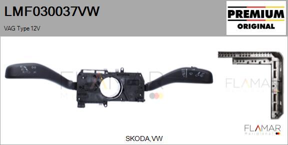FLAMAR LMF030037VW
 - Commutateur de colonne de direction droxauto.com