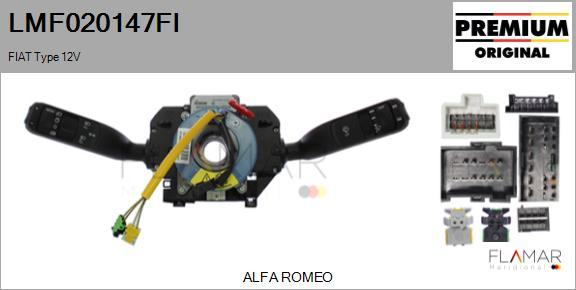 FLAMAR LMF020147FI
 - Commutateur de colonne de direction droxauto.com