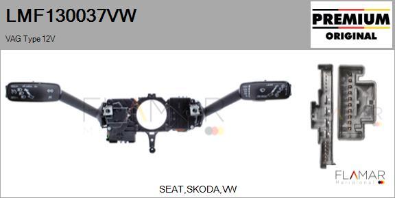 FLAMAR LMF130037VW
 - Commutateur de colonne de direction droxauto.com