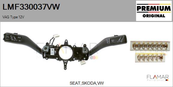 FLAMAR LMF330037VW
 - Commutateur de colonne de direction droxauto.com