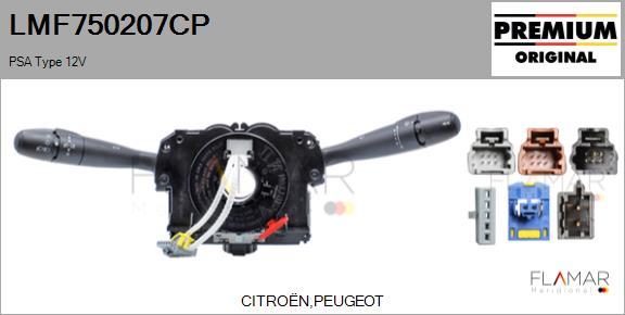FLAMAR LMF750207CP
 - Commutateur de colonne de direction droxauto.com